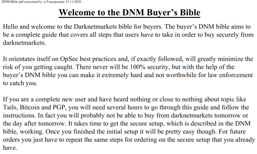 DNM buyers Bible – DNMB